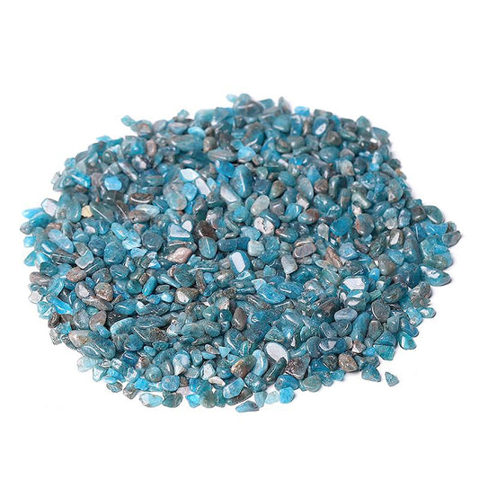 0.1kg 5-7mm Natural Blue Apatite Chips Crystal Chips for Decoration Best Crystal Wholesalers