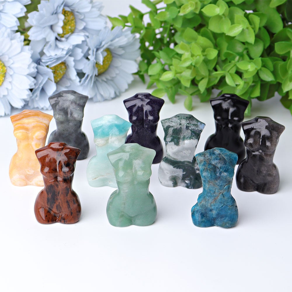 1.9" Woman Model Body Crystal Carvings Best Crystal Wholesalers