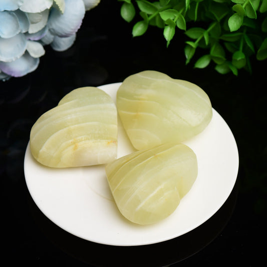 2.2" Afghan Jade Heart Crystal Carving Bulk Wholesale