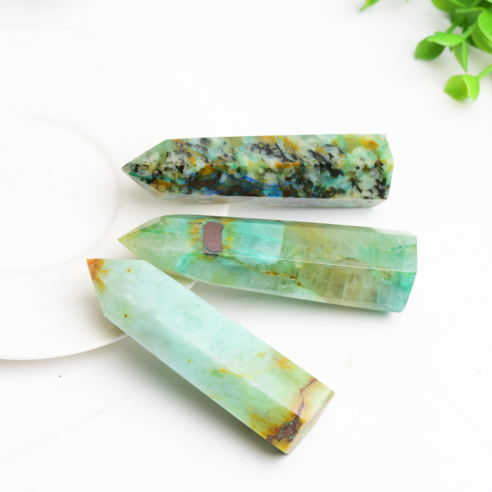 2.5"-4.0" Phoenix Grow with Azurite Crystal Point Bulk Wholesale