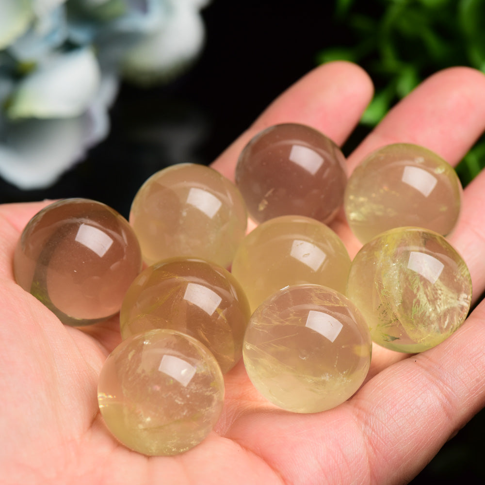 23mm Citrine Sphere Bulk Wholesale