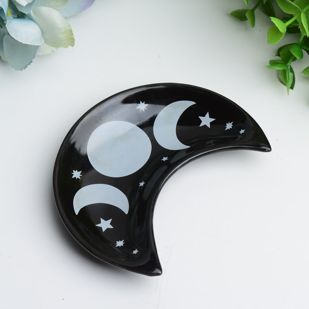 4.0" Ceramic Moon Bowl Bulk Wholesale