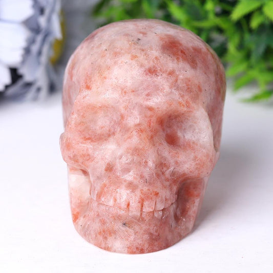 Golden Strawberry Quartz Crystal Skull Carvings Best Crystal Wholesalers