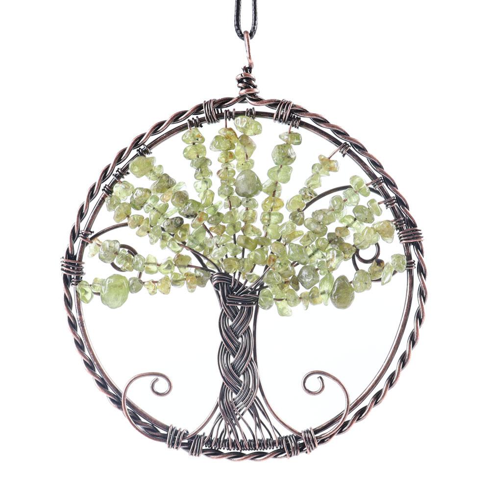 Healing Crystal Jewelry Tree of Life Wire Wrapped Pendant Best Crystal Wholesalers