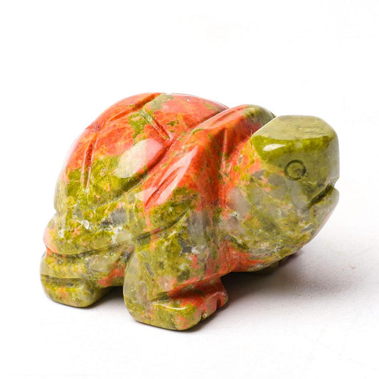 1.5" Unakite Crystal Carving Animal Bulk Turtle Best Crystal Wholesalers