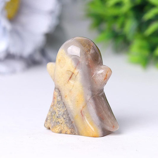 2" Crazy Agate Ghost Crystal Carving for Halloween Best Crystal Wholesalers