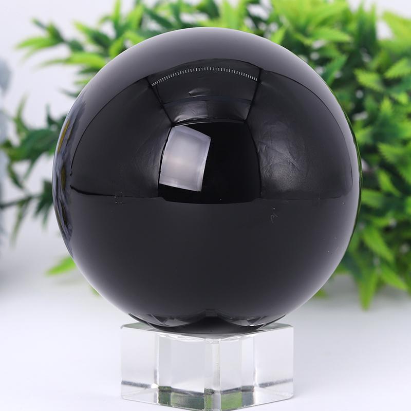2.0"-4.0" Black Obsidian Sphere Best Crystal Wholesalers