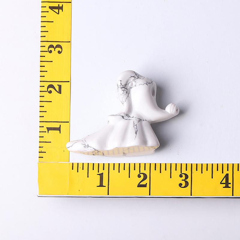 2.5" Howlite Ghost Dog Crystal Carvings Best Crystal Wholesalers