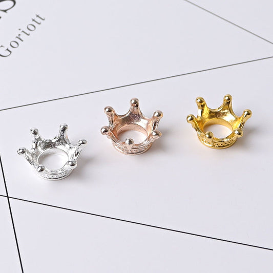 Set of 3 Mini Metal Crown Design Stand Best Crystal Wholesalers