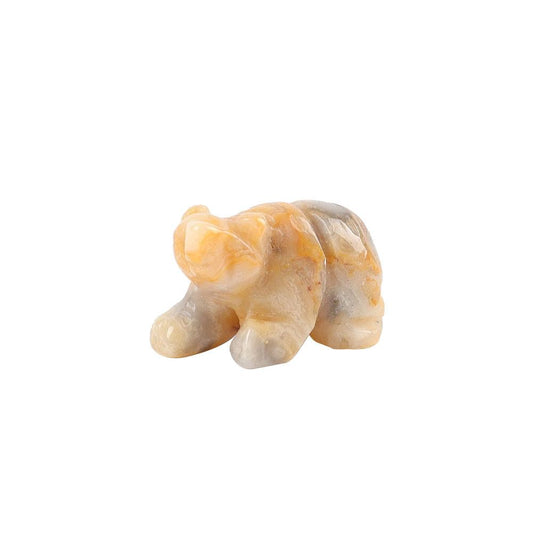 Mini Crazy Agate Bear Carvings Animal Bulk Best Crystal Wholesalers