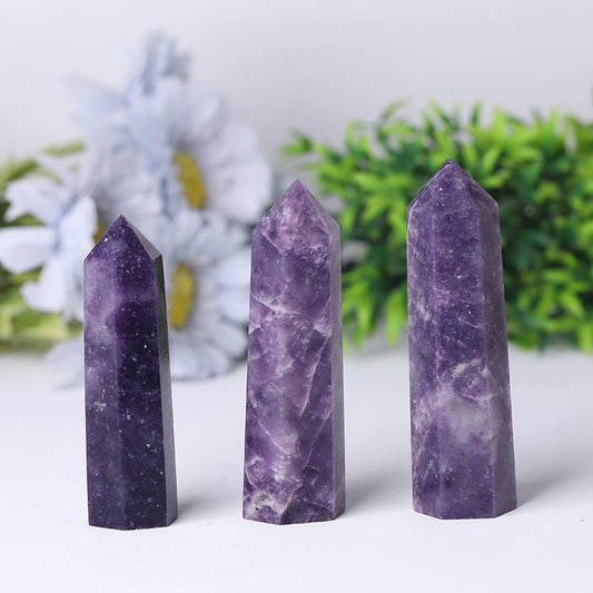 High Quality Purple Lepidoite Towers Points Bulk For Decoration Best Crystal Wholesalers