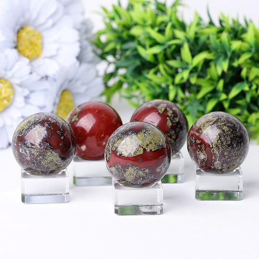 1.5" Dragon Blood Stone Crystal Sphere Best Crystal Wholesalers