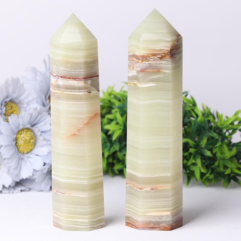 7.5'' Middle Size Afhan Jade Towers Serpentine Towers Points Bulk for Healing Best Crystal Wholesalers
