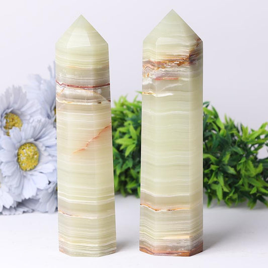 7.5'' Middle Size Afhan Jade Towers Serpentine Towers Points Bulk  for Healing Best Crystal Wholesalers