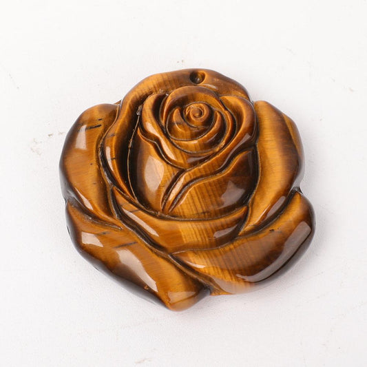 Tiger Eye Rose Flower Carvings Plants Bulk Best Crystal Wholesalers
