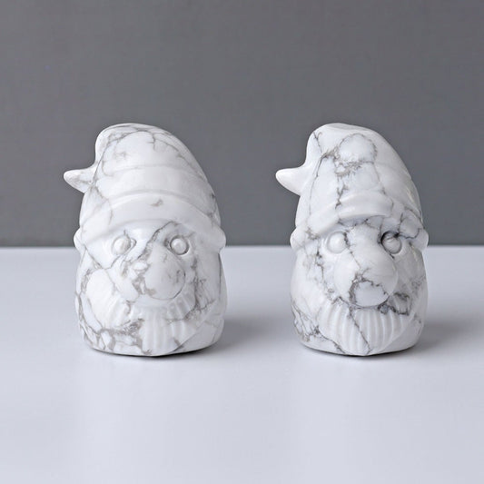 2.3" Howlite Gnomes Crystal Carvings Best Crystal Wholesalers