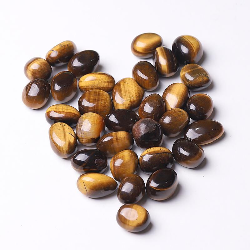 0.1kg High Quality Polished Tiger Eye bulk tumbled stone for Sale Best Crystal Wholesalers