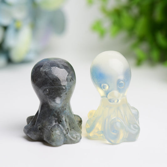 2.0" Labradorite Opalite Octopus Crystal Carving Animals Bulk Crystal wholesale suppliers