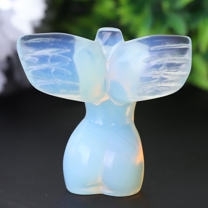 2" Crystal Model with Wings Carving Bulk Best Crystal Wholesalers