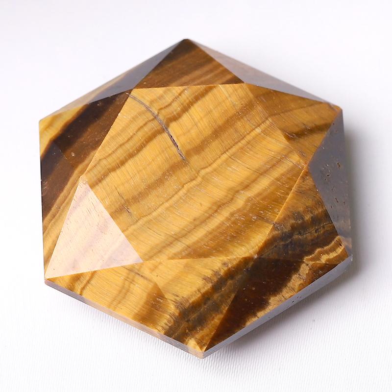 1" Crystal Hexagon Pocket Stone for Pendant for DIY Best Crystal Wholesalers