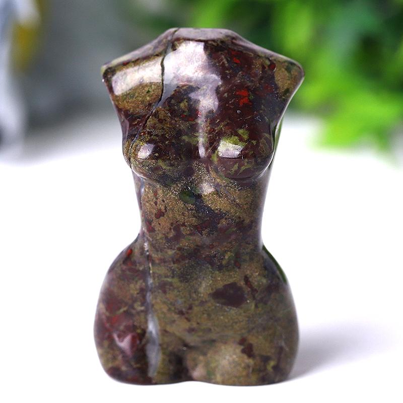 2“ Wholesale Crystal Tiny Model Figurine Crystal Torso Statue Carved Goddess