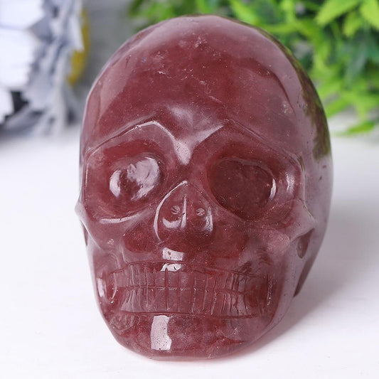 Strawberry Quartz Crystal Skull Carvings Best Crystal Wholesalers