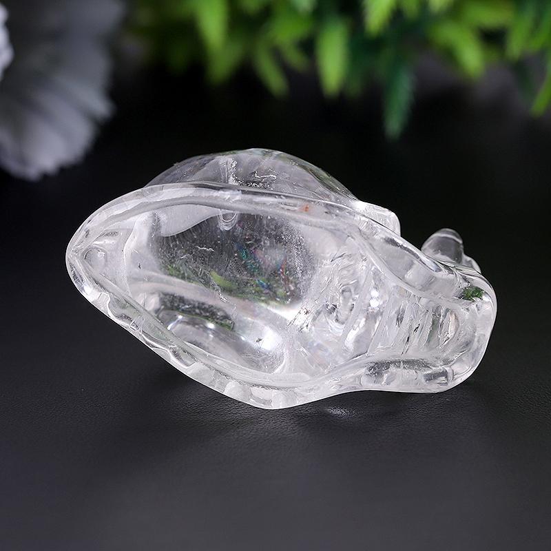 1.2-1.5" Clear Quartz Snail Crystal Carvings Animal Bulk Best Crystal Wholesalers