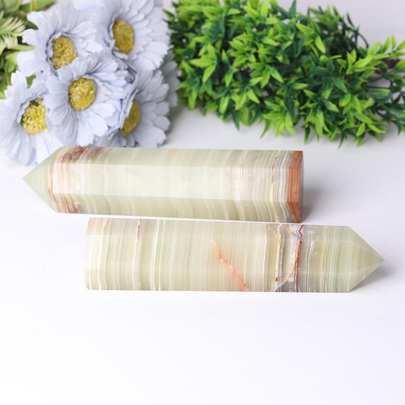 7.5'' Middle Size Afhan Jade Towers Serpentine Towers Points Bulk for Healing Best Crystal Wholesalers