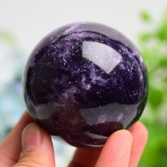 2.5"-4.0" Purple Lepidolite Crystal Sphere Bulk WholesaleBest Crystal Wholesalers
