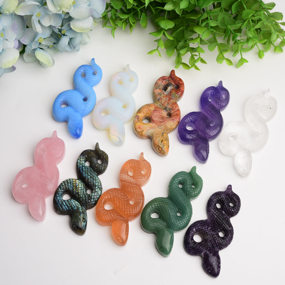 4.0" Snake Crystal Carving Animal Bulk Best Crystal Wholesalers
