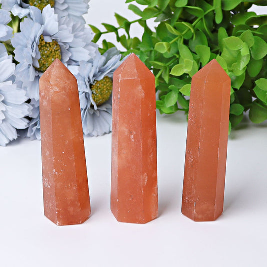 3"-4" Honey Calcite CrystalTowers Points Bulk Best Crystal Wholesalers
