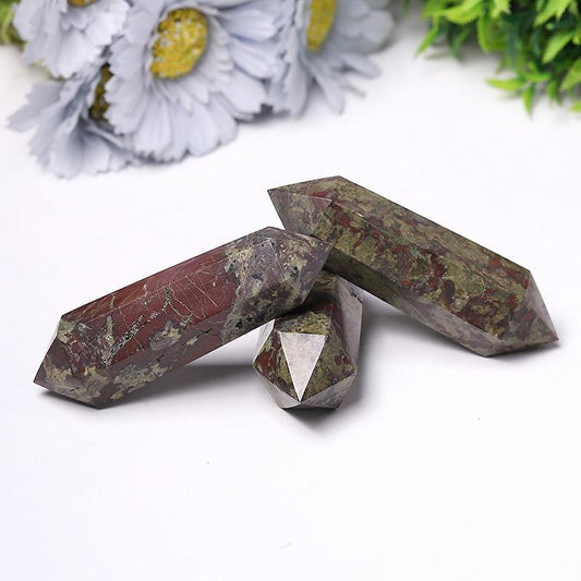 Natural High Quality Dragon Blood Stone DT Towers Points Bulk Double Point Best Crystal Wholesalers