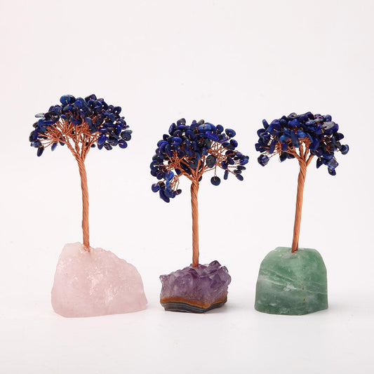 Lapis Crystal Chips Tree