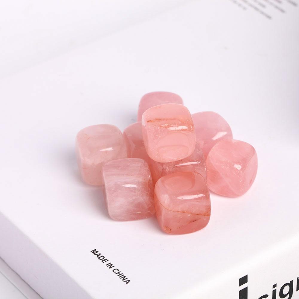 0.1kg Rose Quartz Crystal Cubes bulk tumbled stone Best Crystal Wholesalers