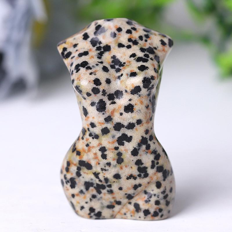 2“ Wholesale Crystal Tiny Model Figurine Crystal Torso Statue Carved Goddess