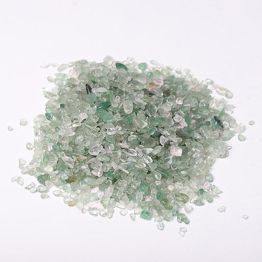 0.1kg Different Size Natural Green Strawberry Quartz Chips Crystal Chips for Decoration Best Crystal Wholesalers