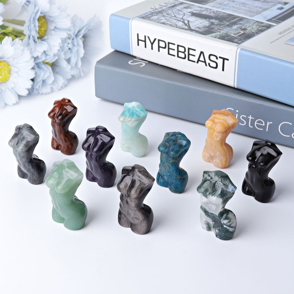 1.9" Woman Model Body Crystal Carvings Best Crystal Wholesalers