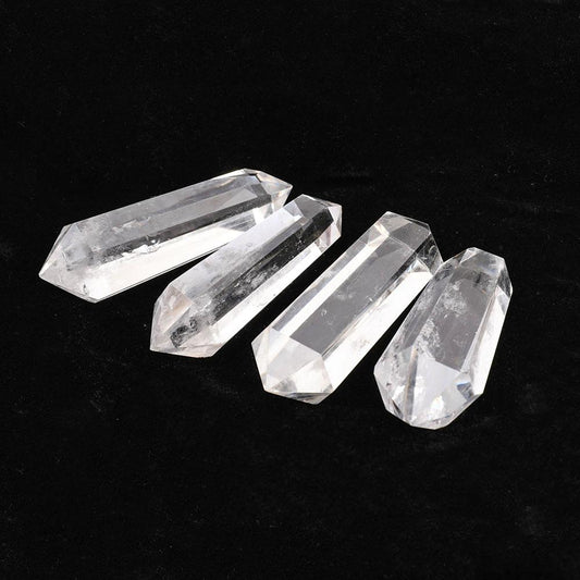 Set of 4 Clear Quartz Double Terminated Towers Points Bulk Best Crystal Wholesalers