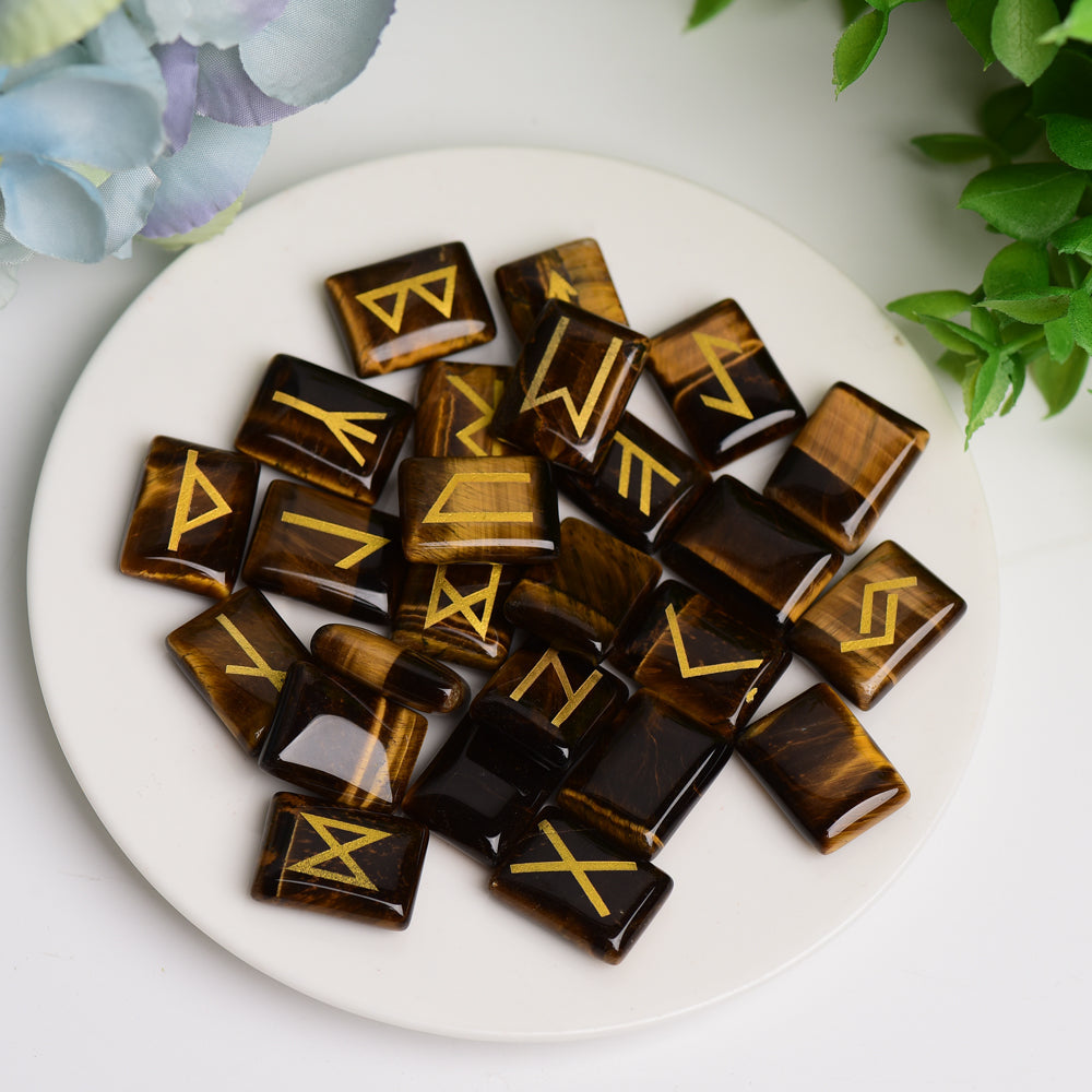 Runes Crystal Palm Stone Bulk Best Crystal Wholesalers Rose Quartz Tiger's Eye Green Aventurine Black Obsidian Carnelian