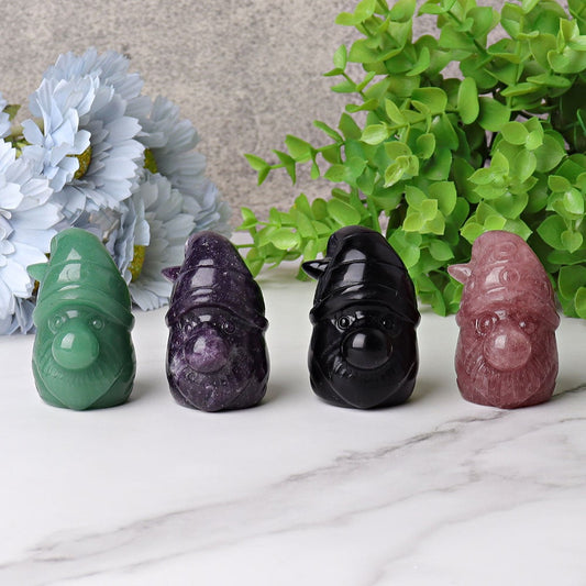 2.2" Gnomes Crystal Carvings Animal Bulk Best Crystal Wholesalers