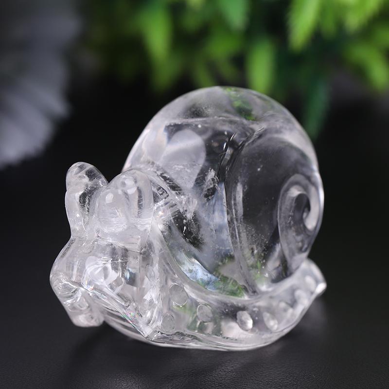 1.2-1.5" Clear Quartz Snail Crystal Carvings Animal Bulk Best Crystal Wholesalers