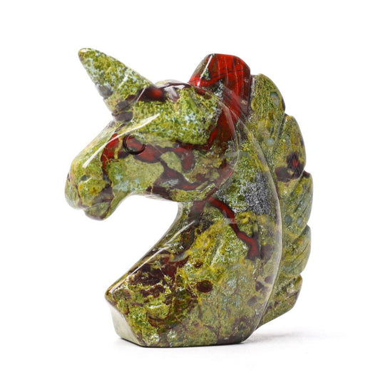 2.0" Dragon Blood Stone Unicorn Crystal Carvings Animal Bulk Best Crystal Wholesalers
