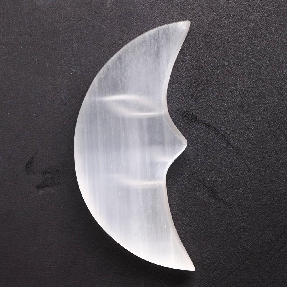 3.5" Selenite Crystal Carving Moon Bulk Best Crystal Wholesalers