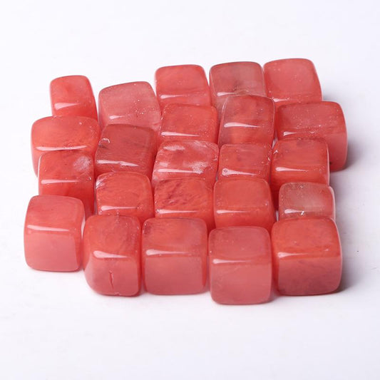 0.1kg Red Melting bulk tumbled stone Cubes Best Crystal Wholesalers