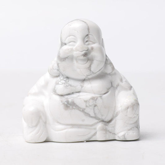 1.5" Howlite Buddha Crystal Carvings Model Bulk Best Crystal Wholesalers
