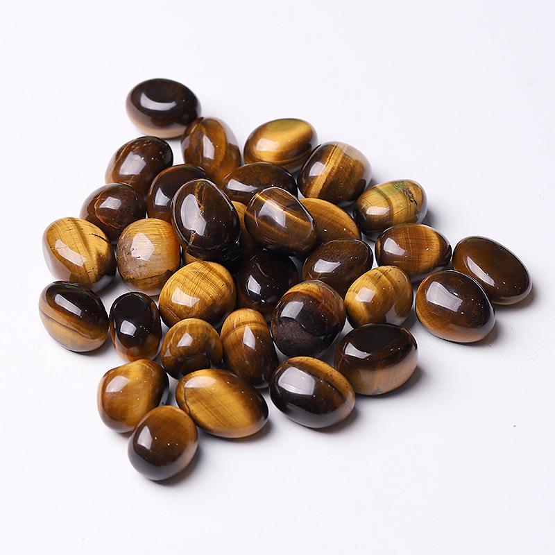0.1kg High Quality Polished Tiger Eye bulk tumbled stone for Sale Best Crystal Wholesalers