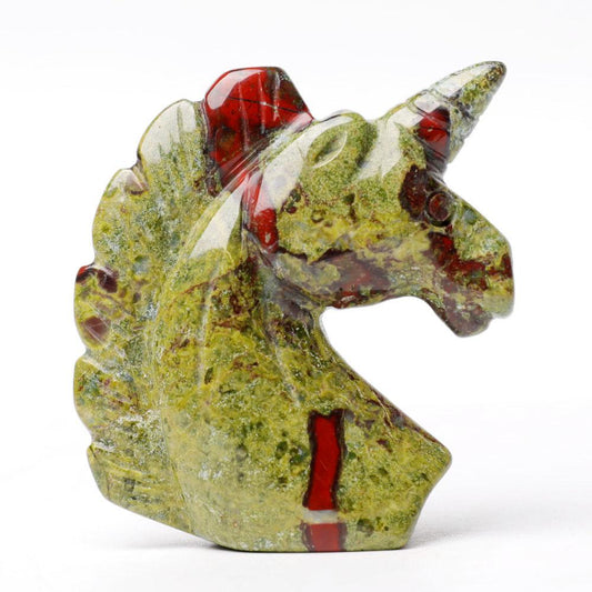 2.0" Dragon Blood Stone Unicorn Crystal Carvings Animal Bulk Best Crystal Wholesalers