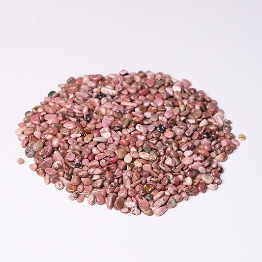 0.1kg Different Size Natural Rhodonite Chips Crystal Chips for Decoration Best Crystal Wholesalers
