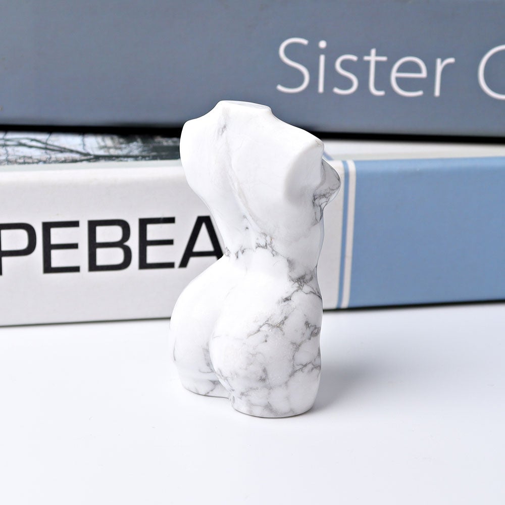 2.64" Howlite Woman Model Body Crystal Carving Best Crystal Wholesalers