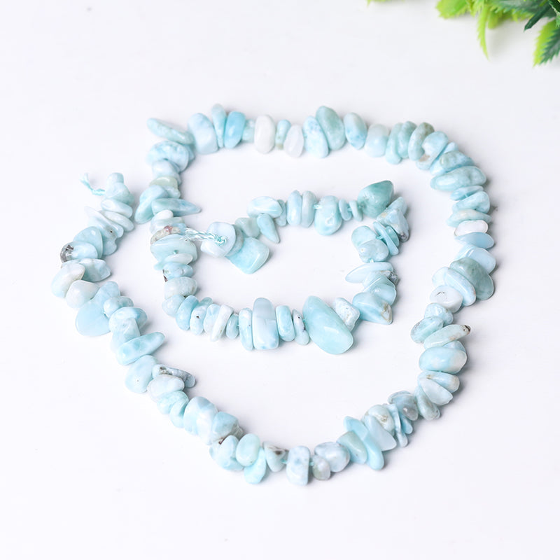 Drilled Crystal Chips with holes String for DIY bulk Bracelet Best Crystal Wholesalers Peridot Labradorite Larimar